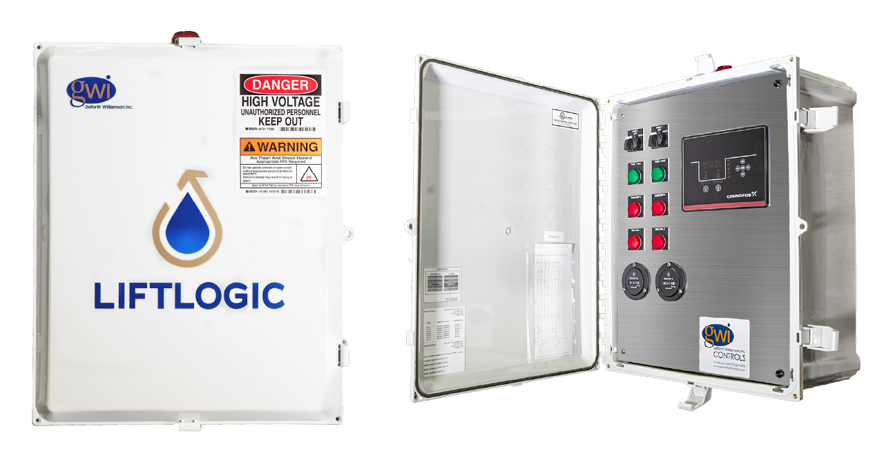 LiftLogic Panel with a closed and opened look at the design